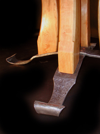 detail of iron feet